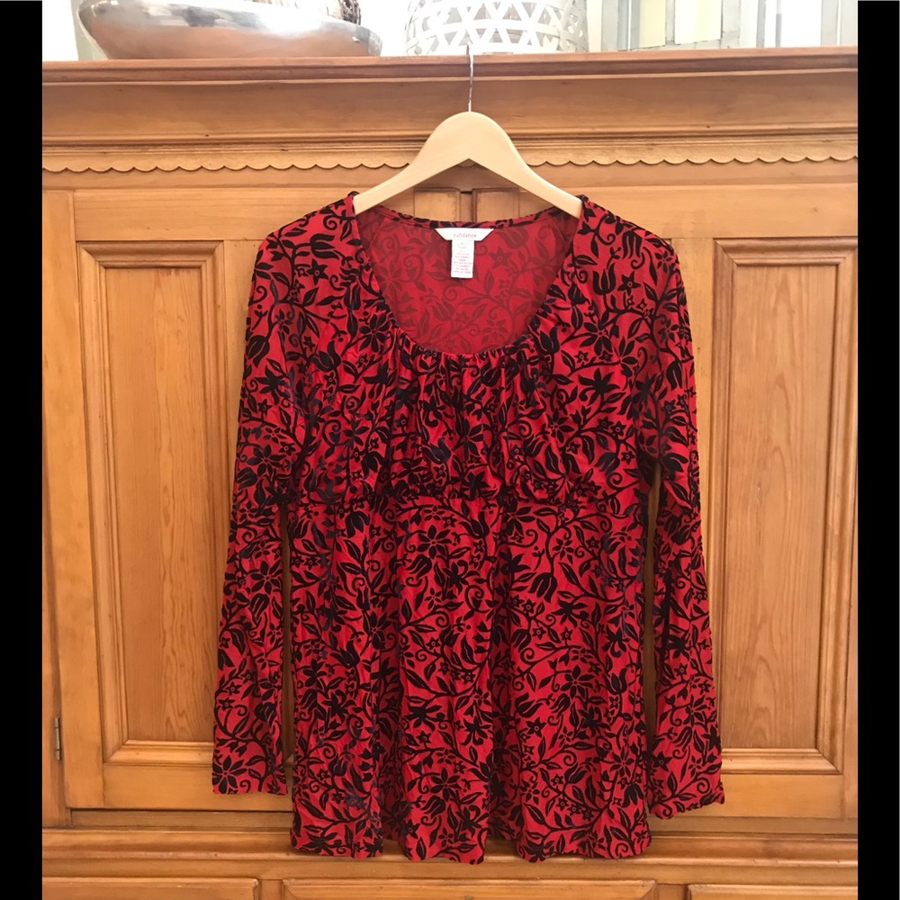 BEAUTIFUL ❤️ SUNDANCE Velvet burnout XL Red/Black